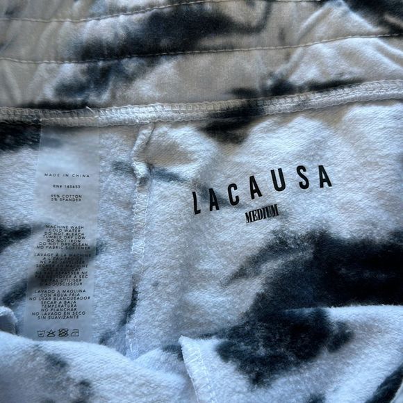 LACAUSA Set Sweatshirt & Shorts Tie Dye Size M - Picture 7 of 10